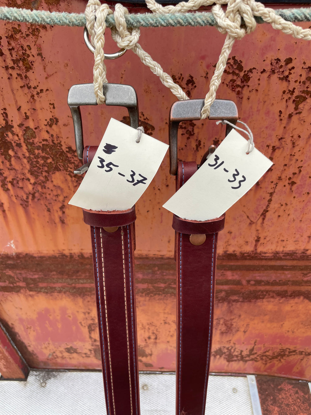 Stitched bridle belts