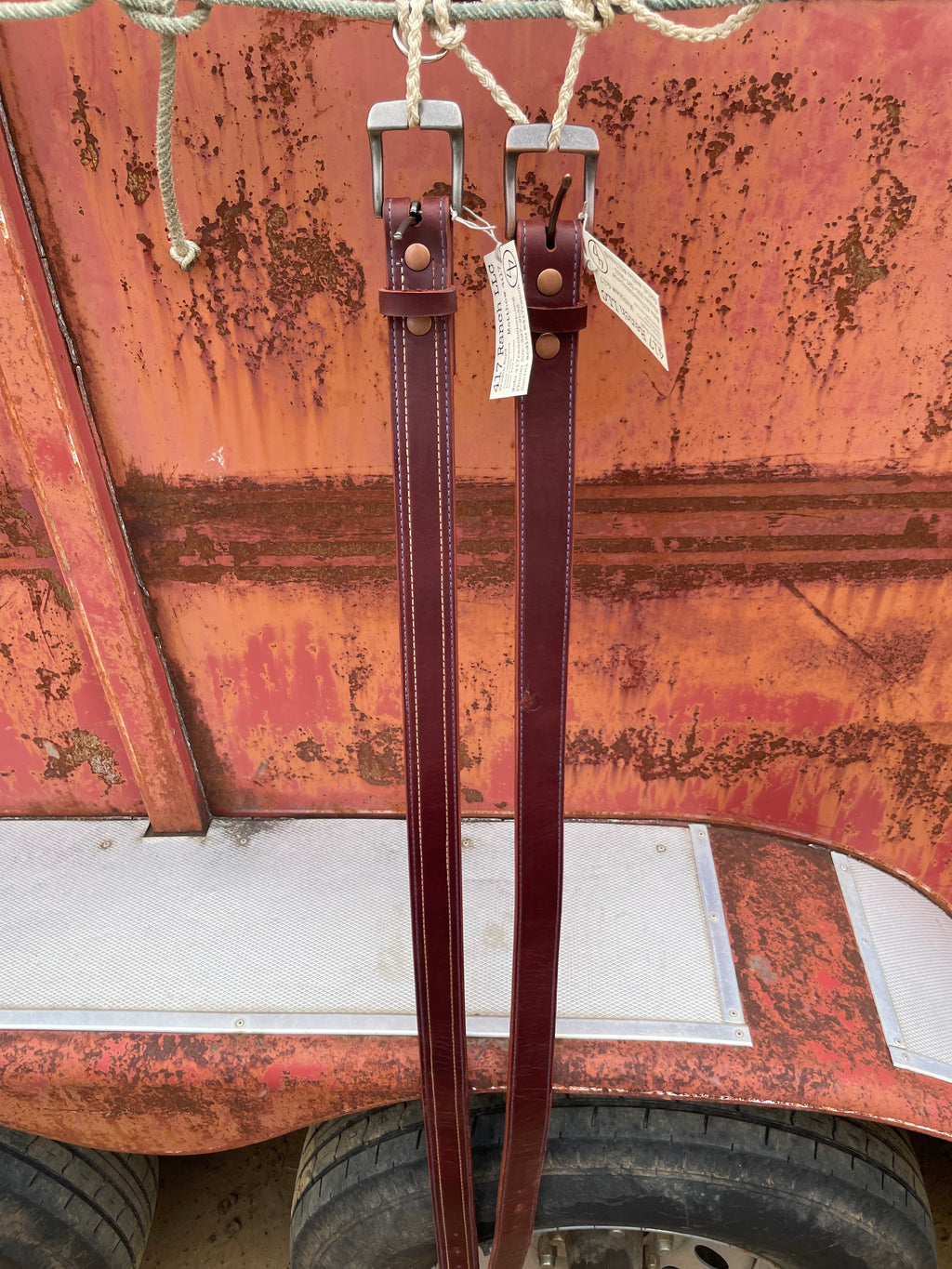Stitched bridle belts